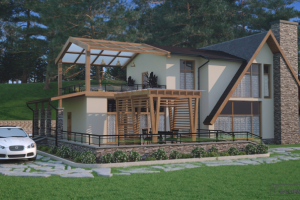 Визуализация экстерьера загородного дома