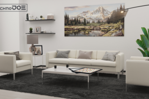 Визуализация дивана в интерьере