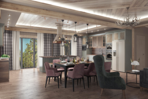 Коттедж с элементами стиля шале