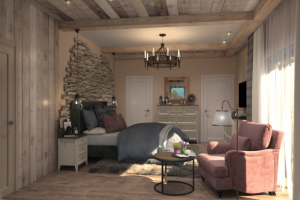 Коттедж с элементами стиля шале