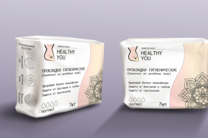 Упаковка для гигиенических прокладок