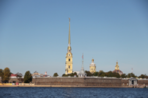 вид на Петропавловскую крепость (Санкт-Петербург)