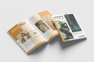 Верстка журнала о городской жизни Urban Life