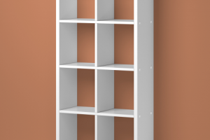 Визуализация полок и стеллажей в интерьере