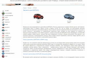 Автомобильная тематика. Запчасти для для DATSUN