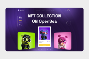 NFT маркетплейс - дизайн сайта UX/UI