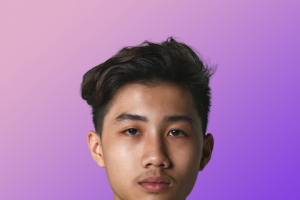 Ретушь парня и изменение фона