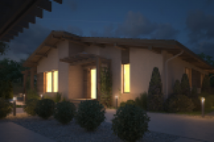 Дом с ландшафтным дизайном