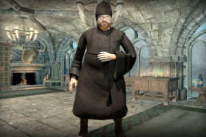 дьяк: моделирование, текстурирование, анимация, low-poly