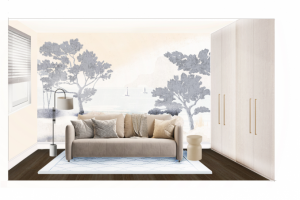 гостиная с панно Loymina