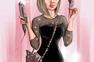 Девушка в стиле мультик