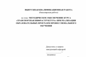 Выпускная квалификационная работа (дипломная работа)