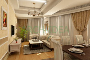 Дизайн интерьера гостинной комнаты