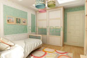 3Д визуализация детской комнаты