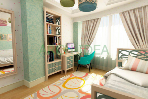 3Д визуализация детской комнаты