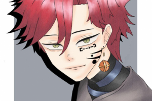 Рисунок персонажа до груди