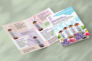 Дизайн листовки для новой линейки гидролатов