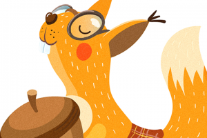 Персонаж белочка