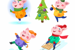 Набор персонажей хрюшек 2