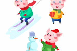 Набор персонажей хрюшек