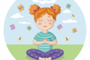 Серия персонажей на тему «Детская йога»