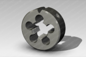 Модель плашки в Компас