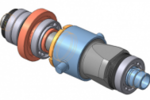3D-модель сборки патрона подачи трубы стана ХПТ6-20