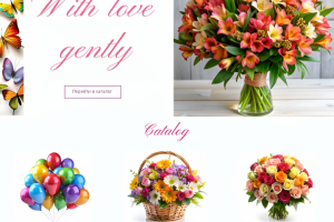 Обложка сайта цветочного магазина