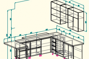Кухня со складным столом