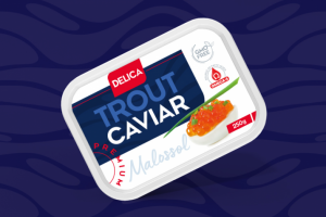 Этикетка для упаковки икры