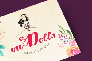 Логотип для хендмейд-мастерицы, создающей текстильных кукол