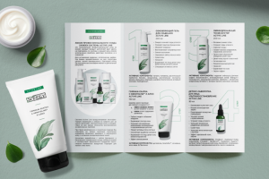 Буклет А4 для компании SKINDEX линия косметики ACTIVE LINE