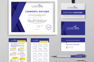 Логотип и айдентика для «COSMO EPIL»