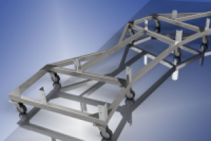 3D моделирование и визуализация каркаса платформы