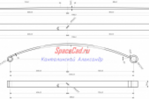 Чертеж рессоры