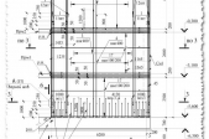 Фрагмент армирования монолитной диафрагмы