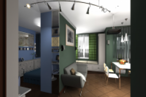 Интерьер 1-комнатной квартиры