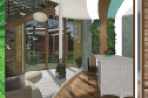 Интерьер эко-дома