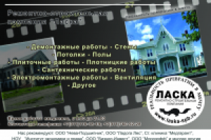 Листовка для компании "Ласка СПБ"