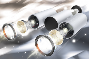 Космический корабль из светодиодного светильника