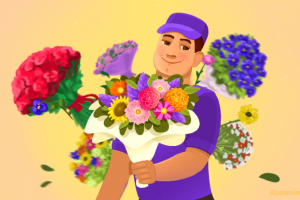 Анимация для цветочного магазина