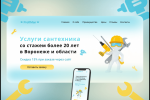 Лэндинг для частного сантехнка