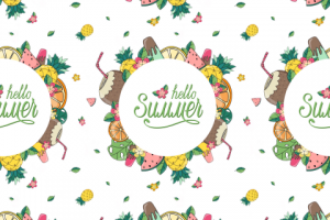 Бесшовный летний паттерн