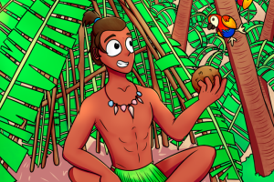 Абориген в палатке