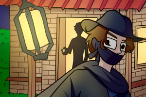 Загадочный человек иллюстрация