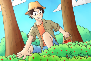 Сбор ягод арт