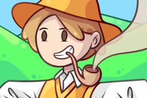 Курит трубку