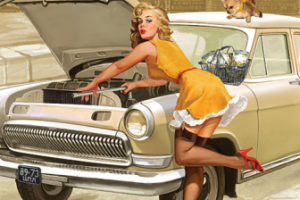 Девочка в национальной одежде Открытка для карельской чайной ком