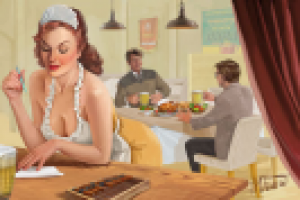 pin-up иллюстрация