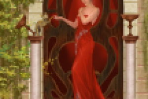 Девушка в красном